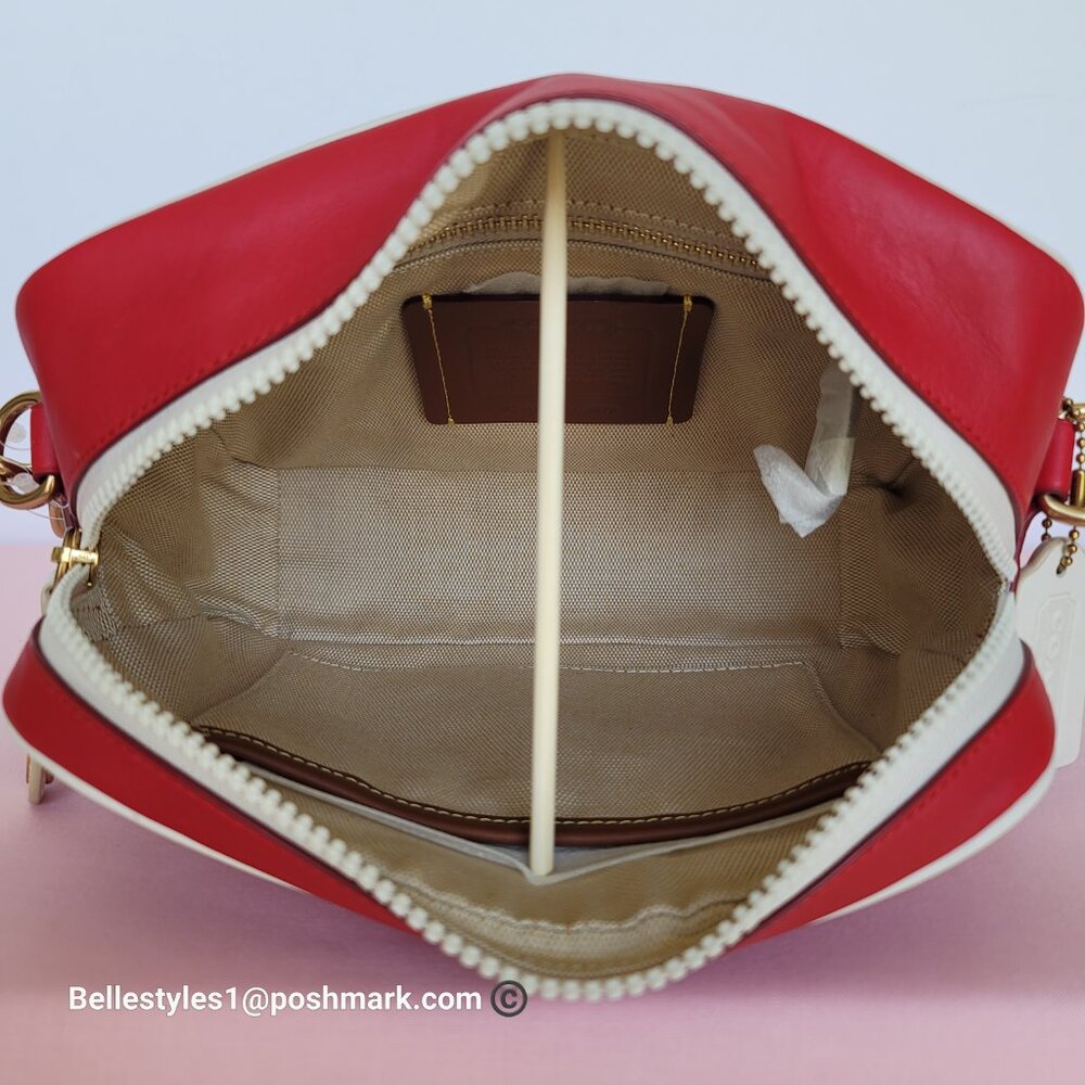 COACH Unisex 1941 Camera Glovetanned Leather with COACH Stamp Crossbody Bag⭐ - Picture 13 of 16